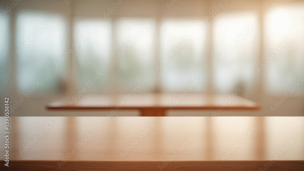 Poster background of a blurred window featuring a table