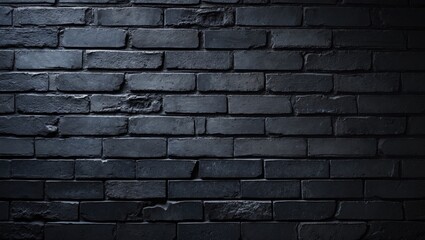 Dark brick wall texture for use as background or wallpaper for text insertion