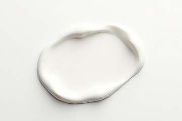 White background, single milk splash, creamy texture , white background, smooth, splash art