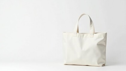 White reusable cotton shopping bag isolated on white , eco bag, purchase, eco-friendly