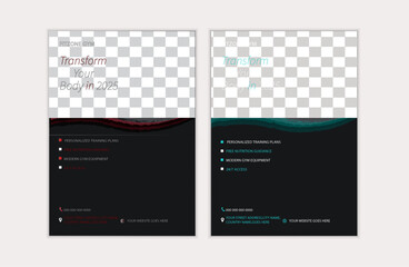 Fototapeta premium Creative Corporate & Bussiness Flyer Brochre Template Design, a4 vector editabletemplate design,trendy geometric shape template print design.