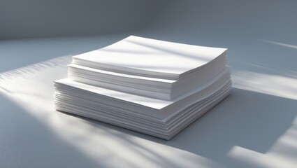 mockup of a white brochure or flyer
