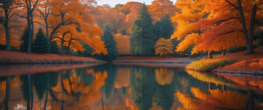 Autumn colors in the park