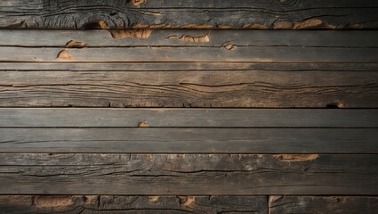Fototapeta premium Aged and worn antique grey board crafted from rough sawn planks featuring a vintage weathered textured grain grunge backdrop