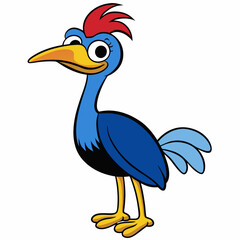 Obraz premium heron bird cartoon