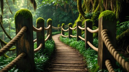 Fototapeta premium Weeds depend on a tree in the rain forest.