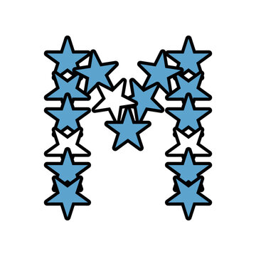 Font Text Cute With Star Illustrator