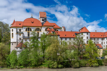 Stadt Füssen im Ostallgäu in Bayern