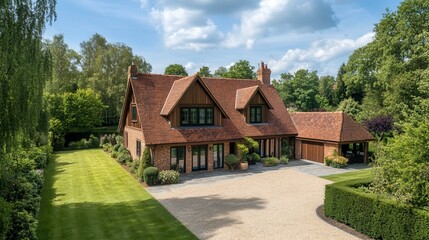 Detached new build homes. UK.