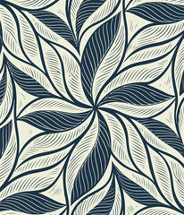 Modern Flowing Line Art Design in Vector Style