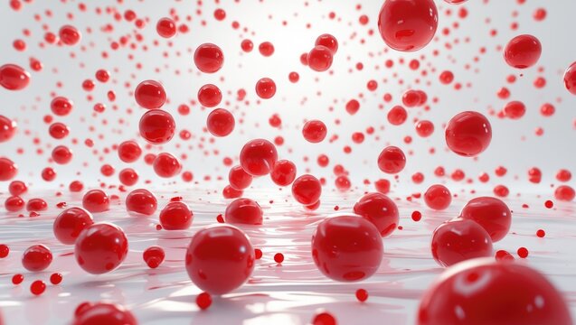 super macro depiction featuring blood red corpuscles