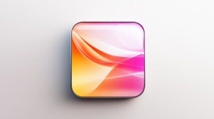 Abstract Gradient Icon with Vibrant Colors and Smooth Lines for Modern Design Projects