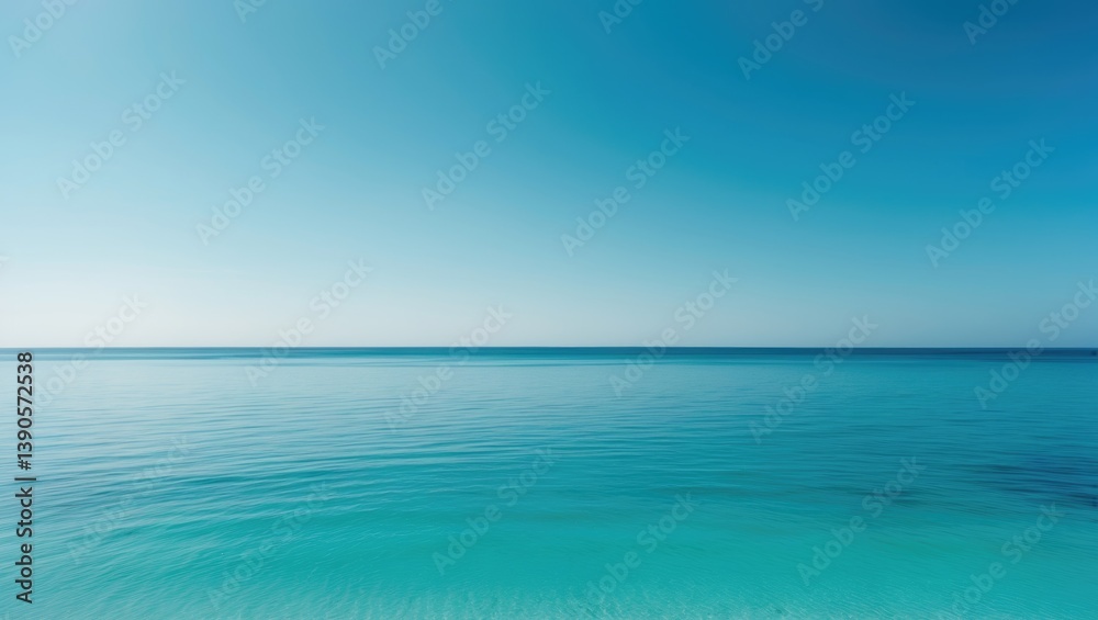 Aufkleber landscape scenic summer vertical horizon view of a tropical shore with open sea beach and clouds aga
