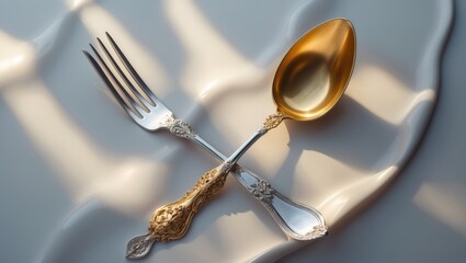 This stylish fork and spoon set featuring a brilliant finish. Ideal for dining.