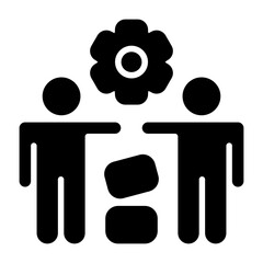 Project Collaboration Solid Solid Icon