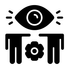 Shared Vision Solid Solid Icon