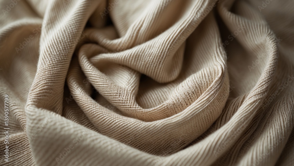 Aufkleber a close-up of fabric shows a textured, natural weave featuring subtle irregularities. the fibers for