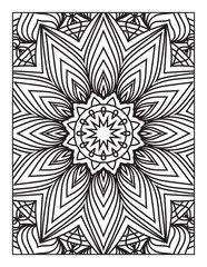 Mandala Coloring Pages for Adults and Kids, Intricate Black and White Line Art for Adults
