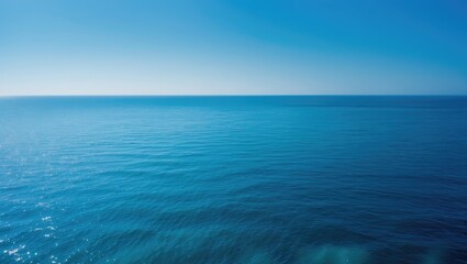 Obraz premium The Mediterranean Sea during Summer, on a Clear Day.