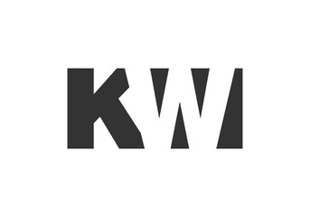 KWI logo design. Initial letter K W I bold font style for tech startups, consulting, corporate branding. Creative company name, headlines typography identity, trendy logotype.