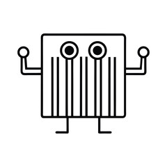 barcode icon vector illustration