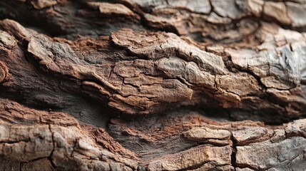 Detailed Closeup of Brown Tree Bark Texture Natural Wooden Surface Rough Background Rustic Weathered Wood Abstract Pattern Old Tree Trunk Detailed Wood Grain Brown Wood Texture Organic Wood Background