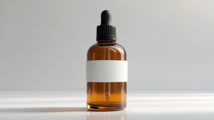 Fototapeta premium AMBER bottle mockup design for droppers