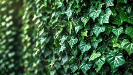 Obraz premium A wall of ivy. Ideal for use as a background or texture.