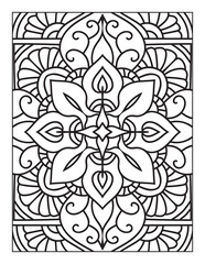 Printable Intricate Mandala Coloring Page for Adults and Kids
