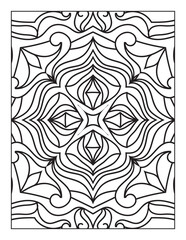 Fototapeta premium Printable Intricate Mandala Coloring Page Illustrations