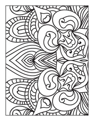 Printable Intricate Mandala Coloring Page Illustrations