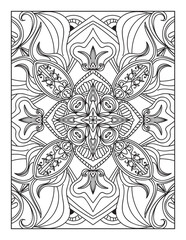 Printable Intricate Mandala Coloring Page Illustrations