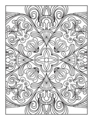 Printable Intricate Mandala Coloring Page Illustrations