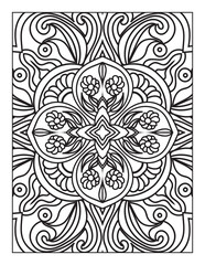 Printable Intricate Mandala Coloring Page Illustrations