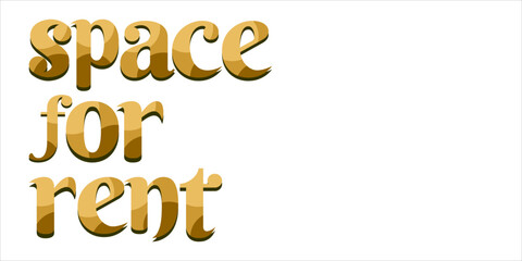 Commercial Space For Rent typography poster banner billboard