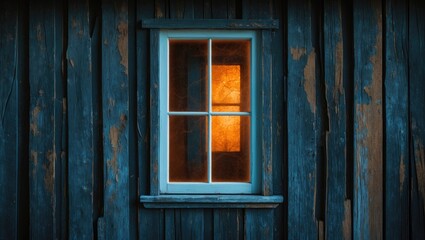 Vintage wooden barn featuring an old window.