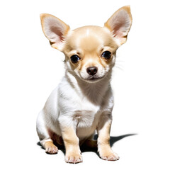 Obraz premium chihuahua puppy isolated on transparent background