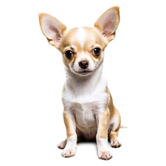 Obraz premium chihuahua puppy isolated on transparent background