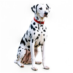 dalmatian dog isolated on transparent background