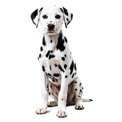 dalmatian puppy isolated on transparent background