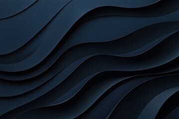 Obraz premium Abstract dark blue background with elegant waves