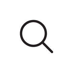 Magnifying glass icon for search and zoom Vector