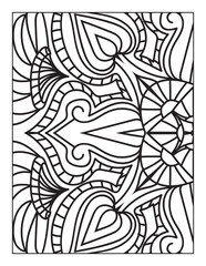 Intricate Printable Mandala pattern coloring page for adults and kids