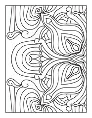 Intricate Printable Mandala pattern coloring page for adults and kids