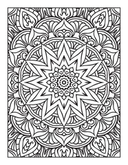 Intricate Printable Mandala pattern coloring page for adults and kids