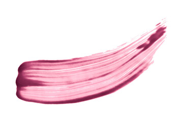 Watercolor brush strokes on transparent background