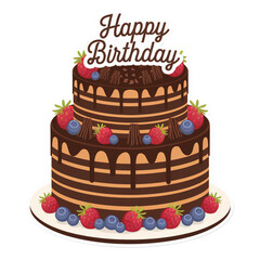 birthday cake with candles