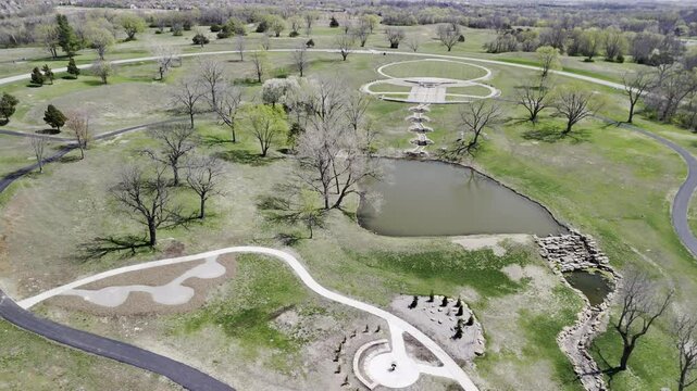 Early Spring Flyover at Lake Olathe Kansas