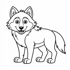 Obraz premium vector illustration of a fox