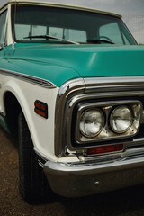 an old Chevrolet pickup truck